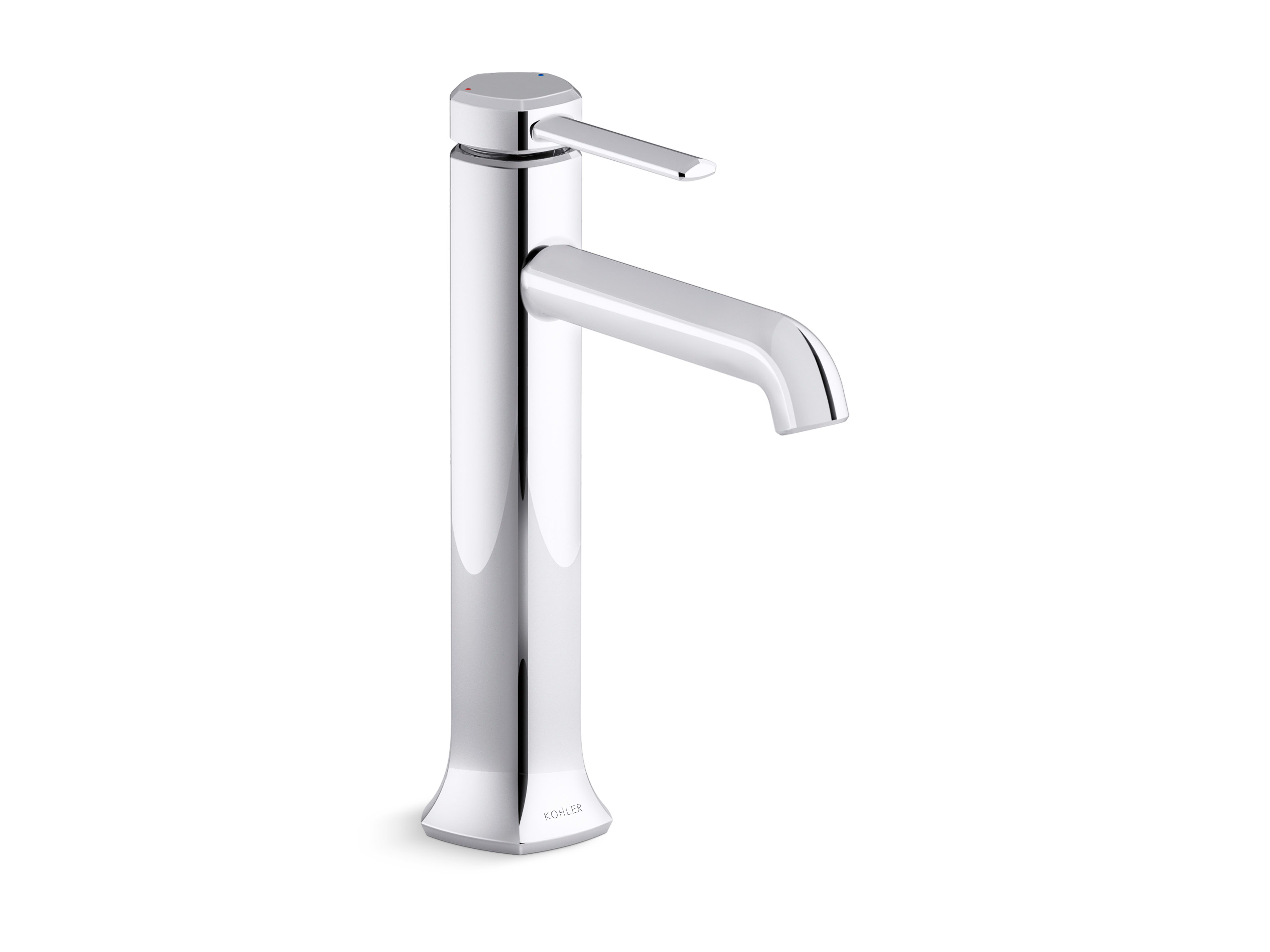Occasion 1.2 GPM Vessel Single Hole Bathroom Faucet with Touch-Activated Drain