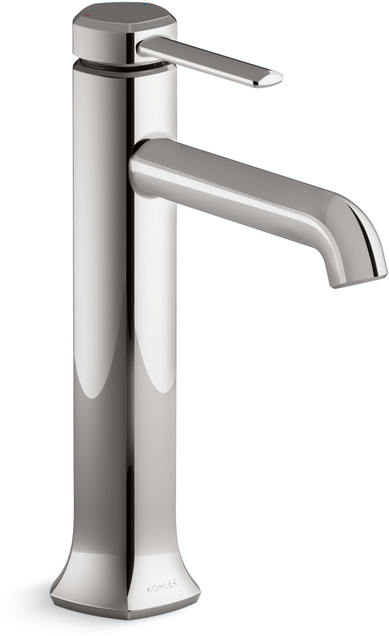 Occasion 1.2 GPM Vessel Single Hole Bathroom Faucet with Touch-Activated Drain