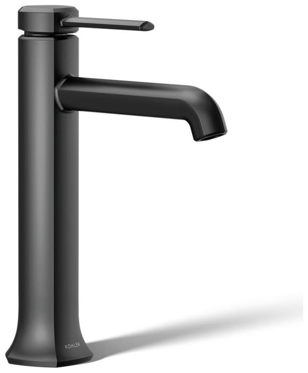 Occasion 1 GPM Vessel Single Hole Bathroom Faucet with Touch-Activated Drain