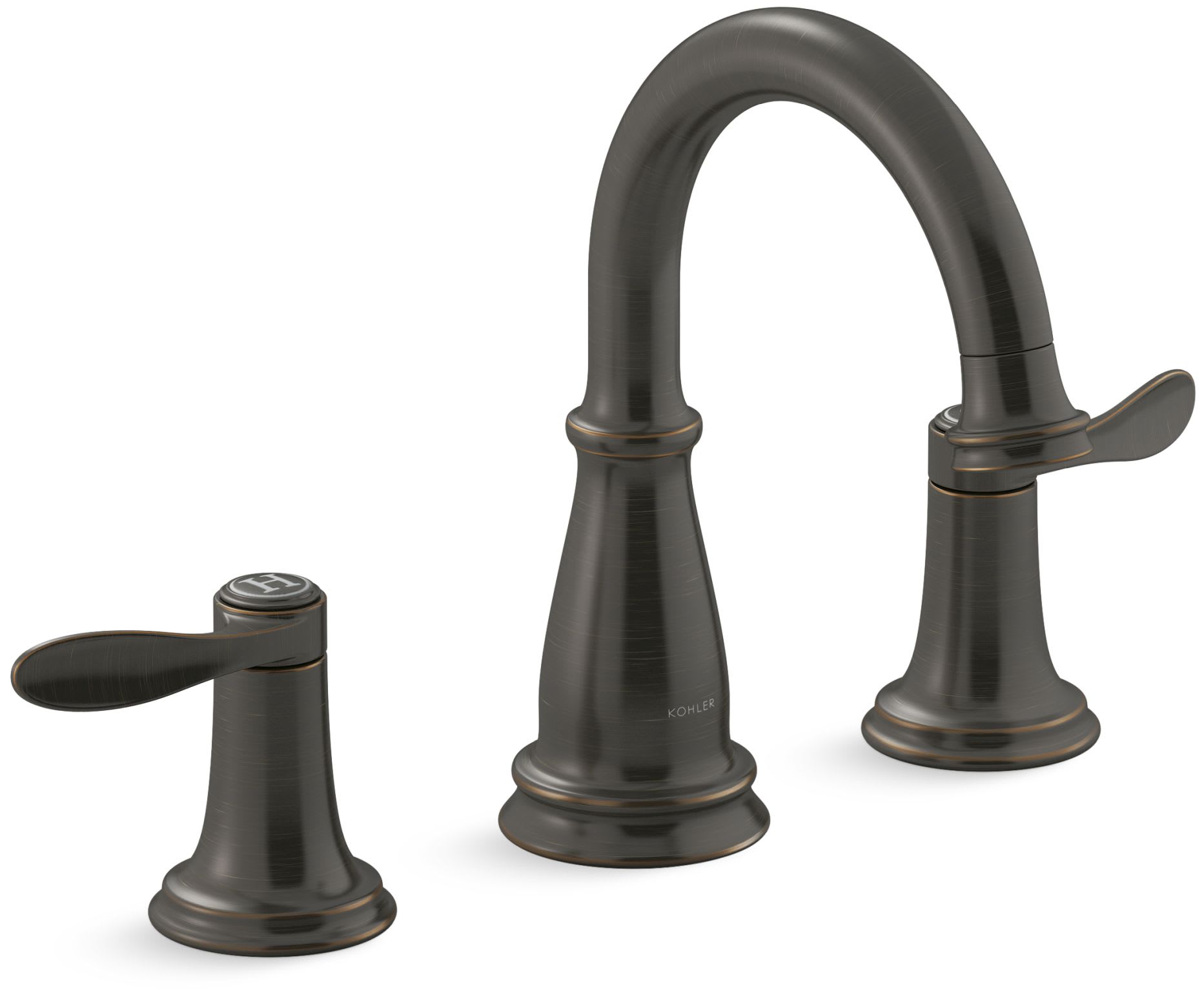 Bellera 1.2 GPM Widespread Bathroom Faucet with Clicker Drain Assembly and UltraGlide Ceramic Disc Valves