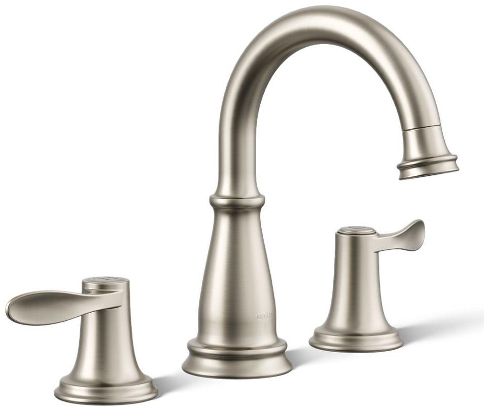 Bellera 0.5 GPM Widespread Bathroom Faucet with Clicker Drain Assembly and UltraGlide Ceramic Disc Valves