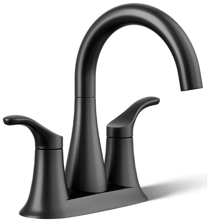 Simplice 0.5 GPM Centerset Bathroom Faucet with Clicker Drain Assembly