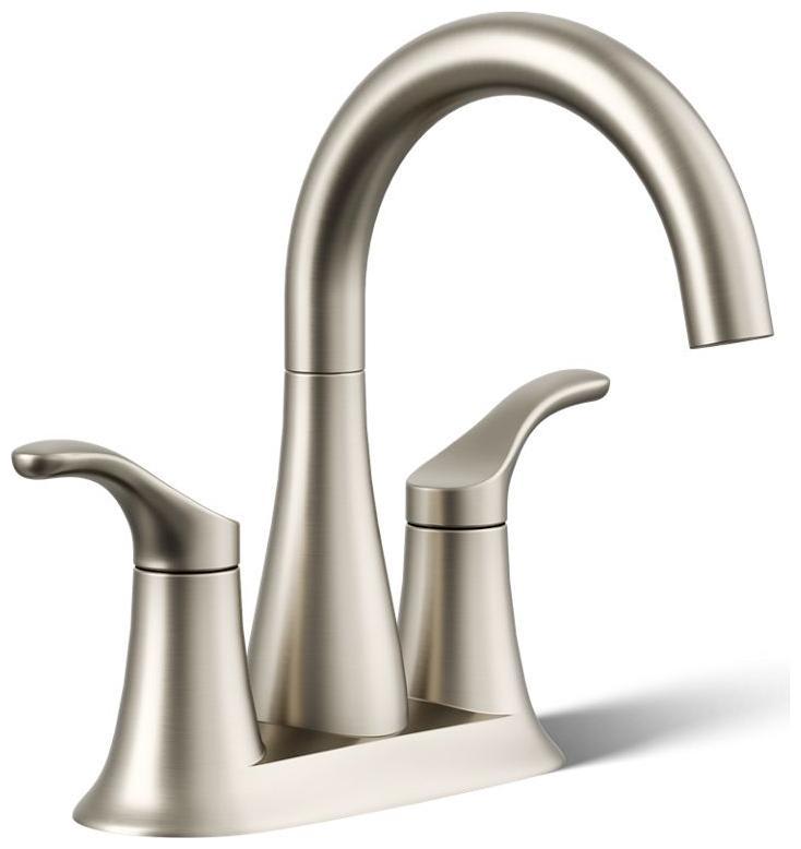 Simplice 0.5 GPM Centerset Bathroom Faucet with Clicker Drain Assembly