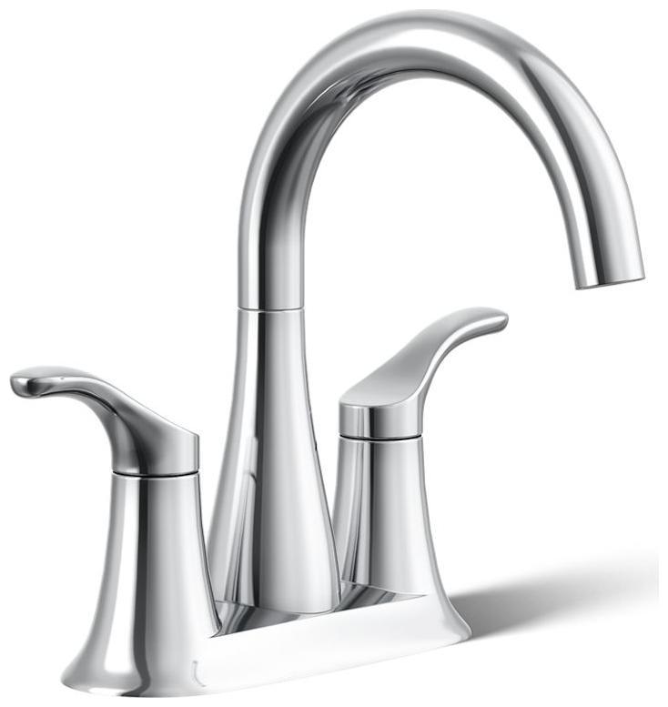Simplice 0.5 GPM Centerset Bathroom Faucet with Clicker Drain Assembly