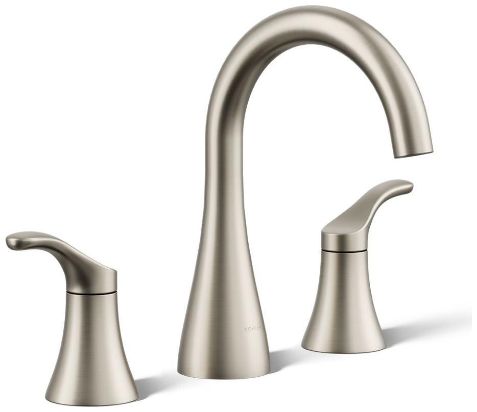 Simplice 1.2 GPM Widespread Bathroom Faucet with Clicker Drain Assembly and UltraGlide Ceramic Disc Valves