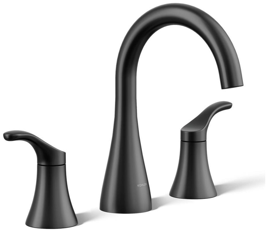 Simplice 0.5 GPM Widespread Bathroom Faucet with Clicker Drain Assembly and UltraGlide Ceramic Disc Valves