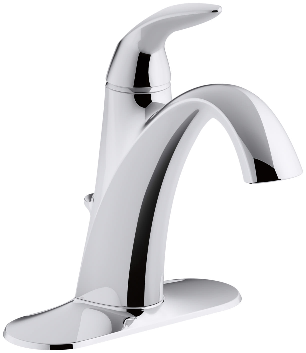 Alteo Single Hole Bathroom Faucet with Pop Up Drain Assembly Included