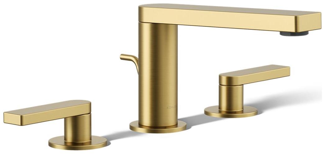 Composed Widespread Bathroom Faucet with Lever Handles – Pop Up Included