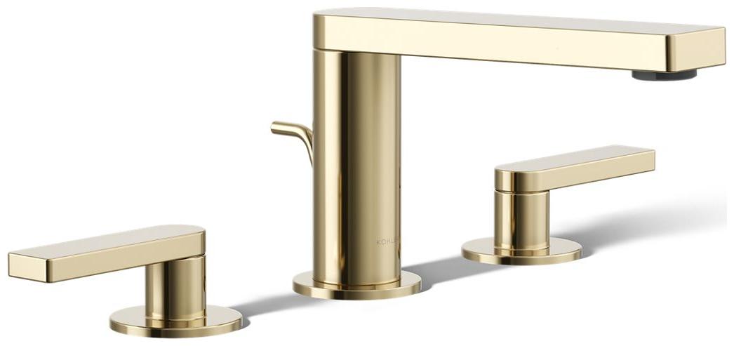 Composed Widespread Bathroom Faucet with Lever Handles – Pop Up Included