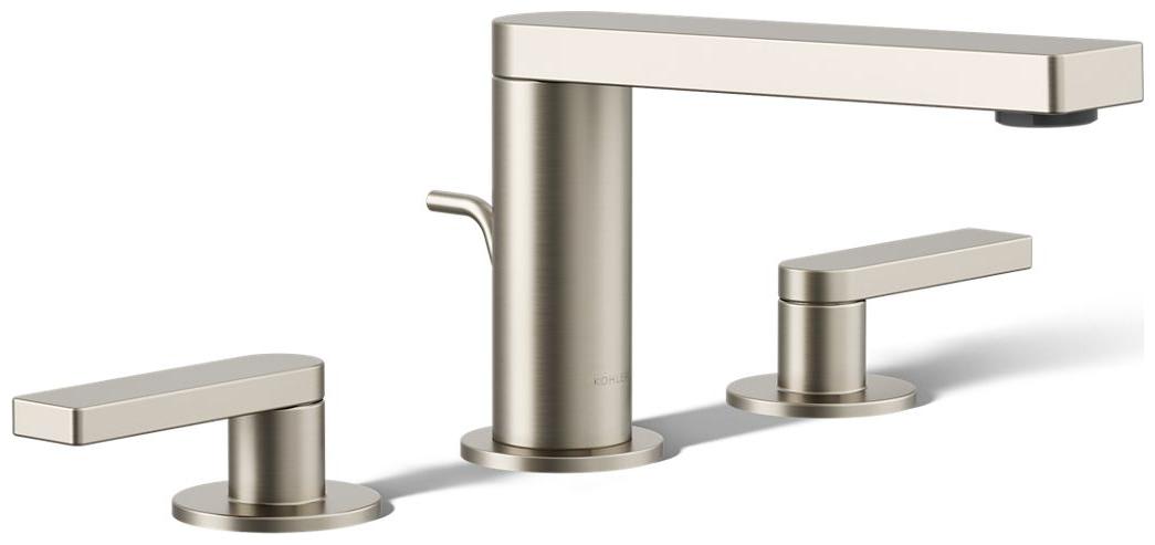 Composed Widespread Bathroom Faucet with Lever Handles – Pop Up Included