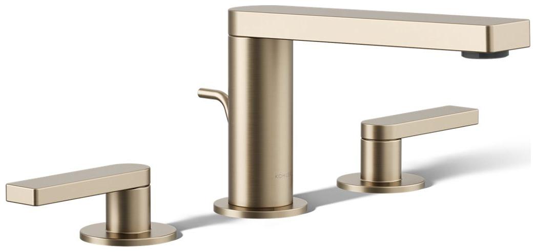 Composed Widespread Bathroom Faucet with Lever Handles – Pop Up Included