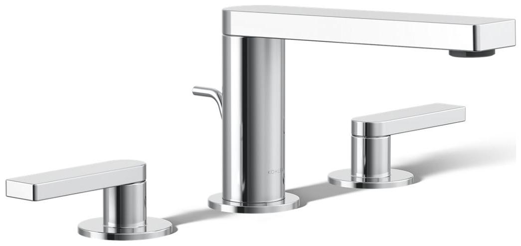 Composed Widespread Bathroom Faucet with Lever Handles – Pop Up Included