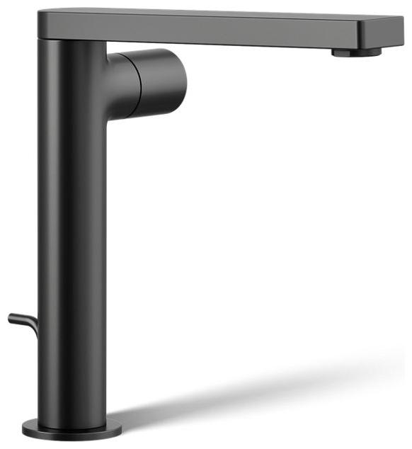 Composed 1.2 GPM Vessel Single Hole Bathroom Faucet with Pop-Up Drain Assembly