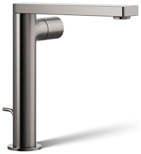 Composed 1.2 GPM Vessel Single Hole Bathroom Faucet with Pop-Up Drain Assembly
