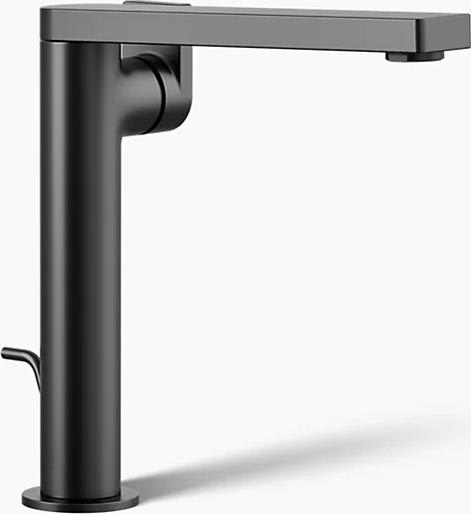 Composed 1.2 GPM Vessel Single Hole Bathroom Faucet with Pop-Up Drain Assembly