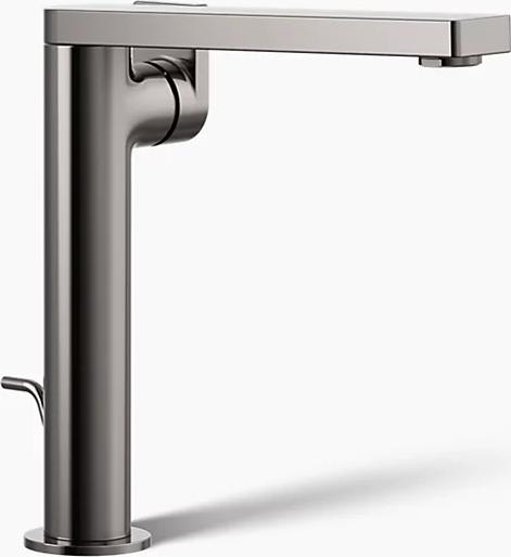 Composed 1.2 GPM Vessel Single Hole Bathroom Faucet with Pop-Up Drain Assembly