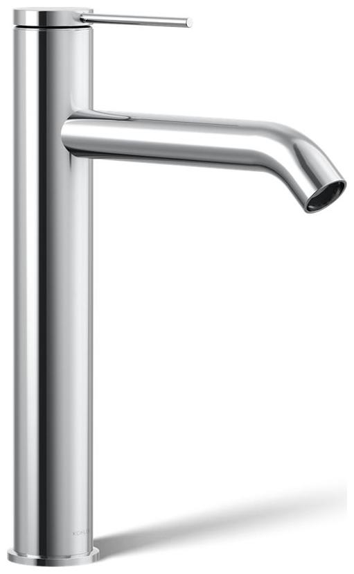 Components 1.2 GPM Vessel Single Hole Bathroom Faucet with Pop-Up Drain Assembly