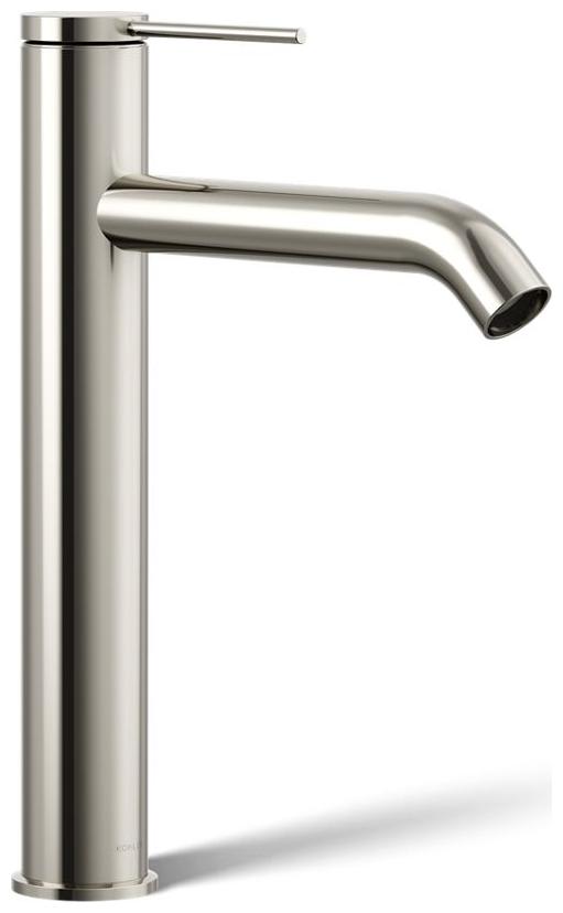 Components 1.2 GPM Vessel Single Hole Bathroom Faucet with Pop-Up Drain Assembly