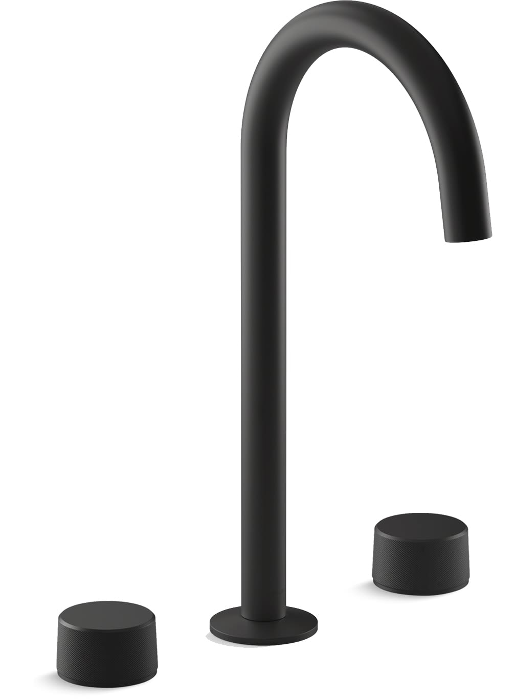 Components 1.2 GPM Widespread Tube Spout Vessel Bathroom Faucet with Oyl Handles, UltraGlide Technology and Pop-Up Drain Assembly