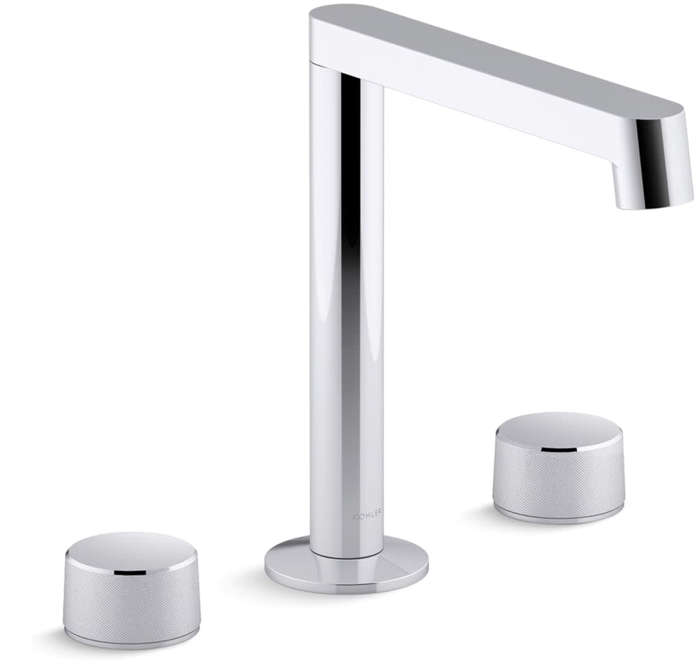 Components 1.2 GPM Widespread Row Spout Bathroom Faucet with Oyl Handles, UltraGlide Technology and Pop-Up Drain Assembly