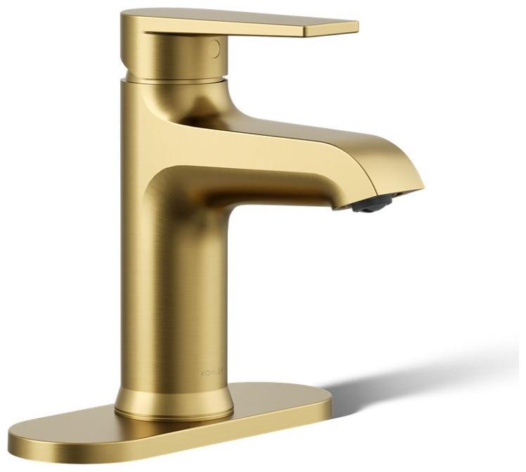 Hint 1.2 GPM Single Hole Bathroom Faucet with Pop-Up Drain Assembly and Escutcheon