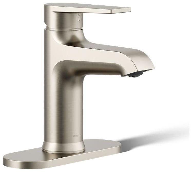 Hint 1.2 GPM Single Hole Bathroom Faucet with Pop-Up Drain Assembly and Escutcheon