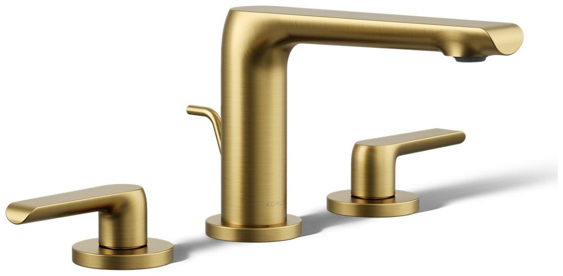 Avid 0.5 GPM Widespread Bathroom Faucet with Pop-Up Drain Assembly