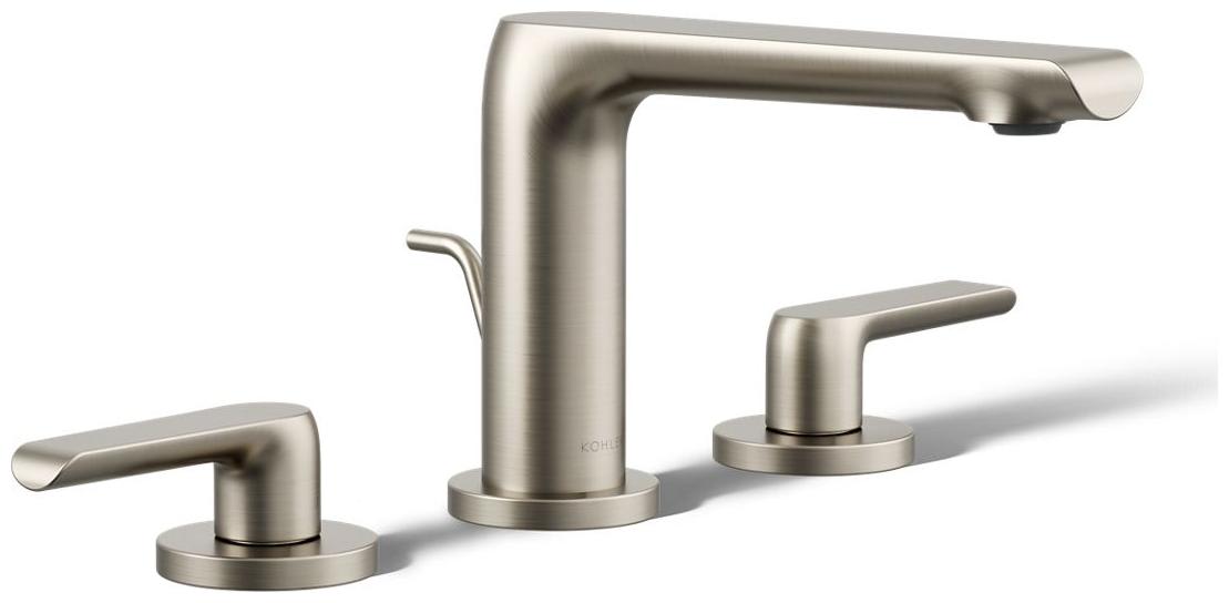 Avid 0.5 GPM Widespread Bathroom Faucet with Pop-Up Drain Assembly