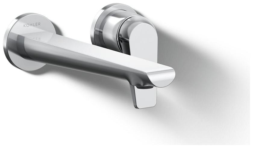 Avid 1.2 GPM Wall Mounted Mini-Widespread Bathroom Faucet