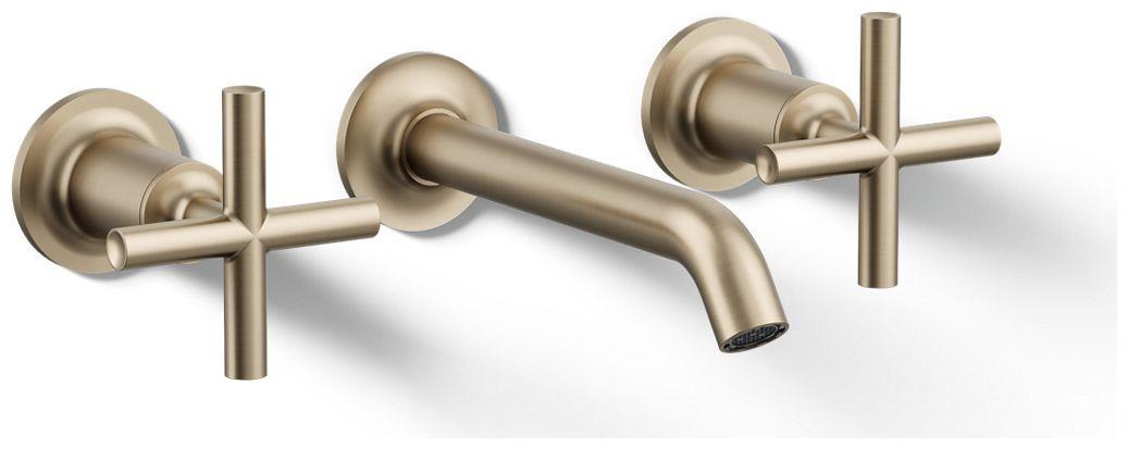 Purist 1.2 GPM Wall Mounted Widespread Bathroom Faucet