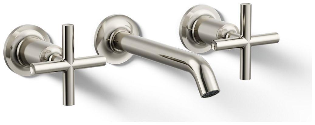 Purist 1.2 GPM Wall Mounted Widespread Bathroom Faucet