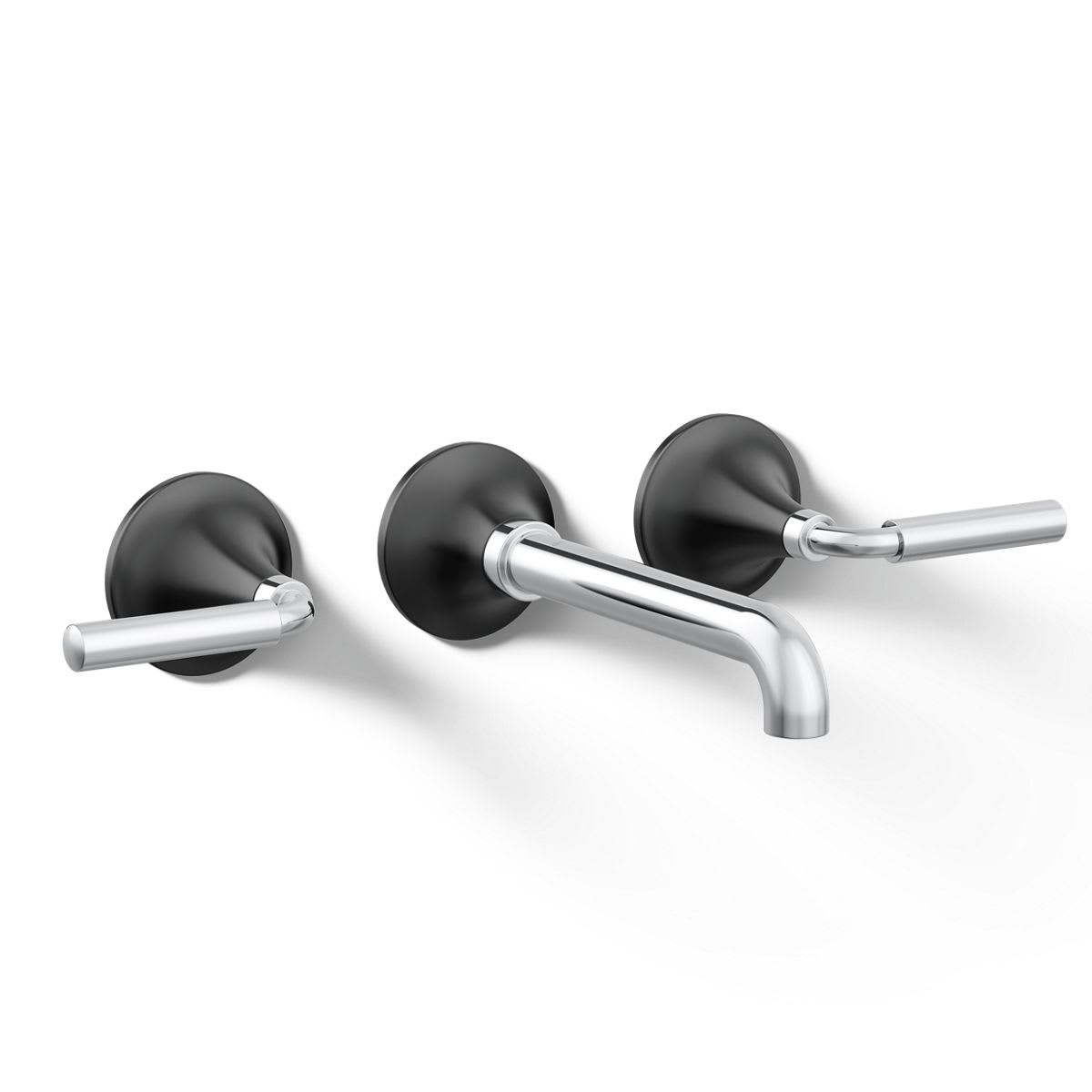 Tone 1.2 GPM Wall Mounted Widespread Bathroom Faucet