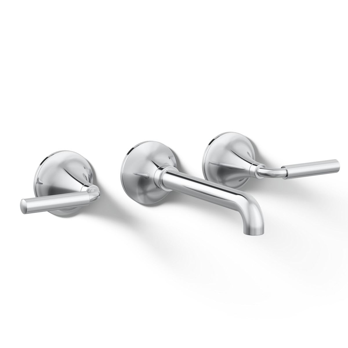 Tone 1.2 GPM Wall Mounted Widespread Bathroom Faucet