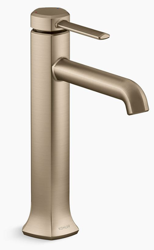 Occasion 1.2 GPM Vessel Single Hole Bathroom Faucet with Touch-Activated Drain