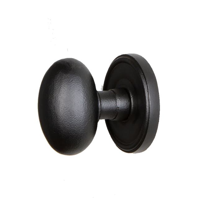 Black door handles - Black internal door knobs - Oval door knobs
