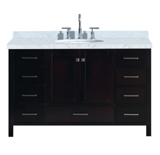 Ariel A055s Vo Esp Cambridge 55 Floor Mounted Build Com Ariel A055s Vo Esp Cambridge 55 Floor, Espresso Wood Vanity Set