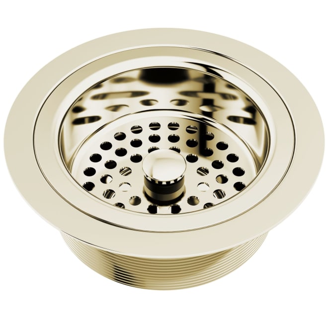 Kitchen Sink Flange and Strainer in Black Stainless 72010-KS