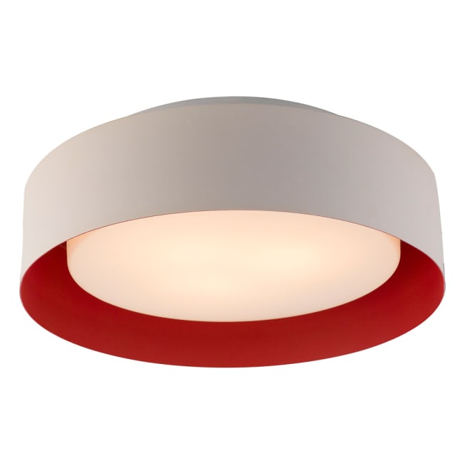 Bromi design lynch white shop flush mount ceiling light