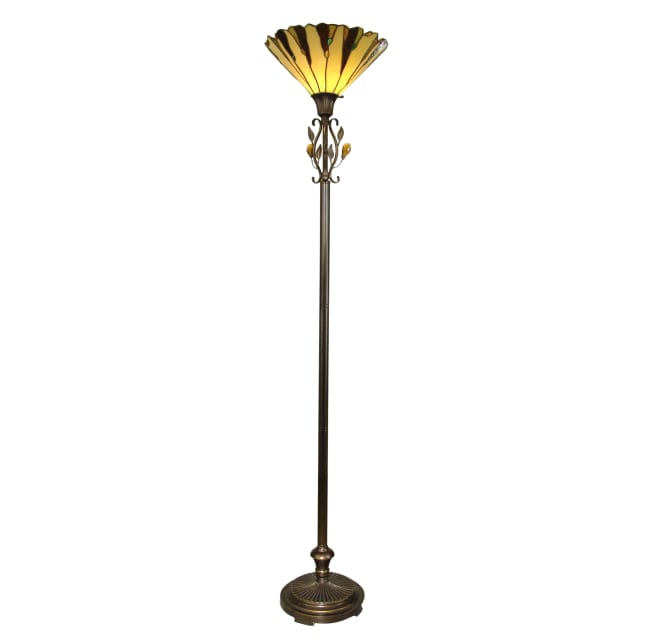 Roest Isolator Spuug uit Dale Tiffany TR90210 1 Light Tiffany Torchiere Lamp with | Build.com