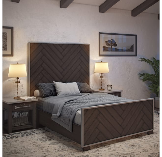Delacora D192 Br K2 Edinburg Modern Farmhouse Build Com Delacora D192 Br K2 Edinburg Modern, Modern Farmhouse King Bedding Set