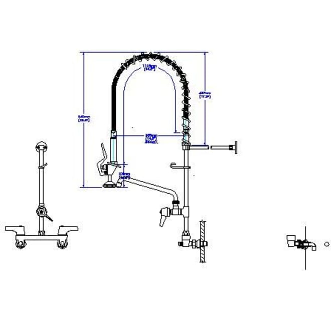 Delta 55c1583 S7 Commercial Double Handle Wall Build Com