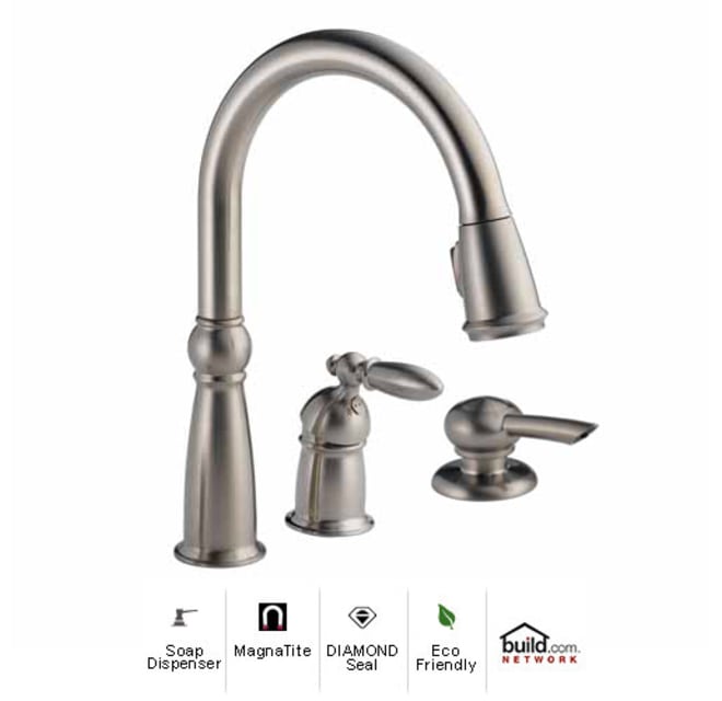 Delta 955-SS-DST-SD Victorian Pull-Down Kitchen | Build.com