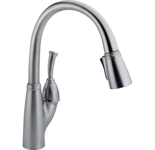 Delta 989 Ar Dst Allora Pull Down Kitchen Faucet Build Com