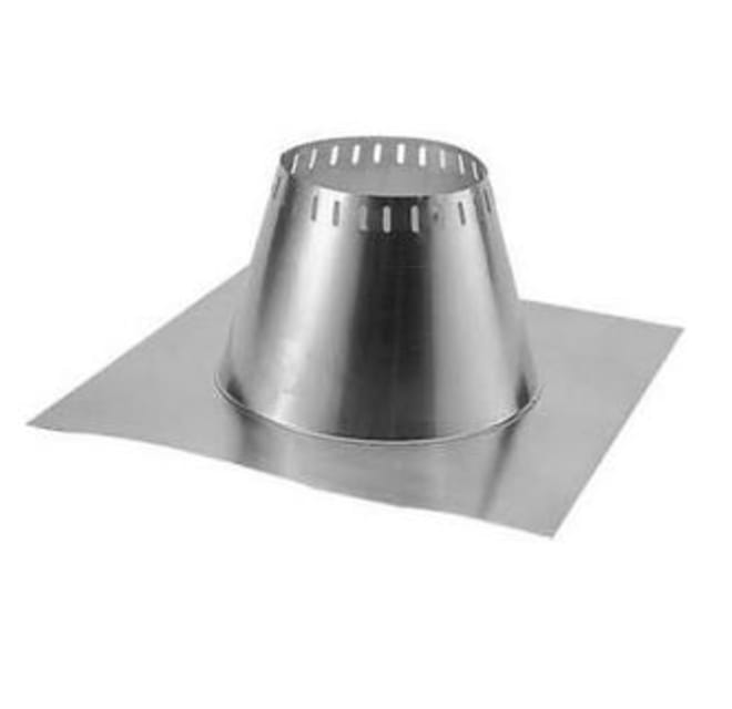 Through The Attic Kit for 6 Inner Diameter Chimney Pipe with Flat Top  Chimney Cap