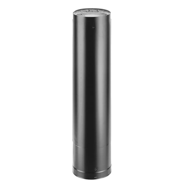 DVL Double-Wall Black Stovepipe, Size: Length: 6, Diameter: 6