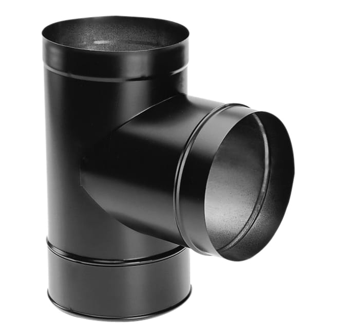 DuraVent 8 x 48 DuraBlack Stainless Steel Single-Wall Pipe - 8DBK-48SS