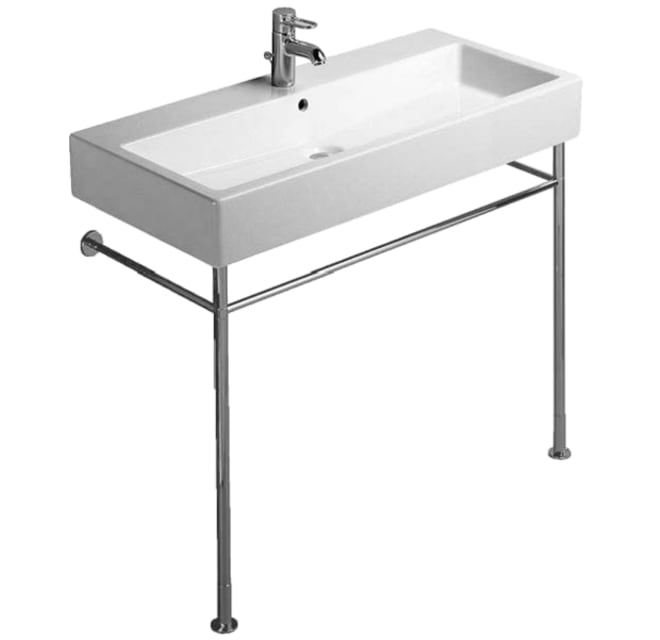 Duravit Vero Chrome Stainless Steel Wall-mount Modern Console Sink