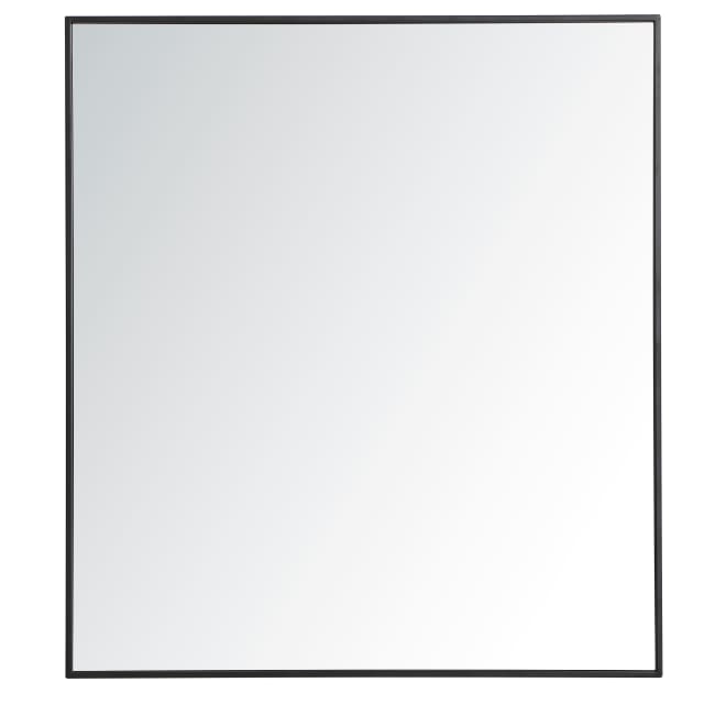 Elegant Lighting Mr43640bk Eternity 40, 36 X 40 White Framed Mirror