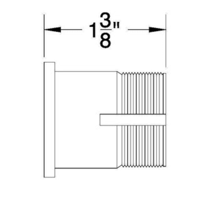 Emtek ULCY51375USPVD 1 3/8 Inch Length Threaded | Build.com