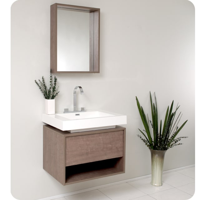 Fresca Fvn8070go Potenza 27 3 8 Wall, 27 Bathroom Vanity Cabinets